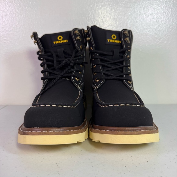 Takmih 918 Men’s Professional Steel Toe Work Boots Size 9 Safety Shoes - Picture 4 of 13